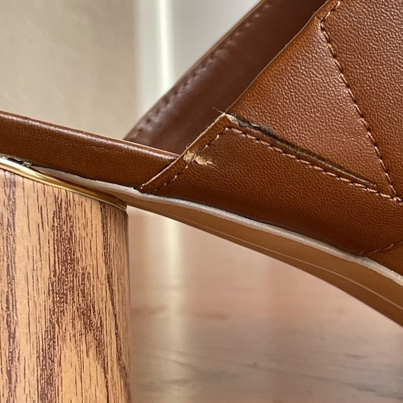 Marc New York Hazel Round Block Heel Sandal Brown Size 9.5 - Picture 6 of 16